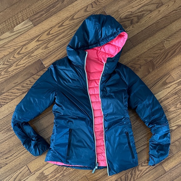 Pink Rab Hooded Puffer Jacket - Picture 2 of 2